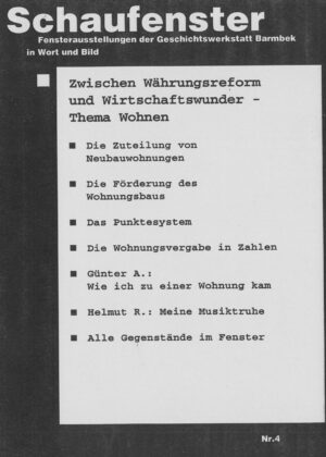 Schaufenster Heft 4: Zwischen Währungsreform und Wirtschaftswunder, Thema Wohnen